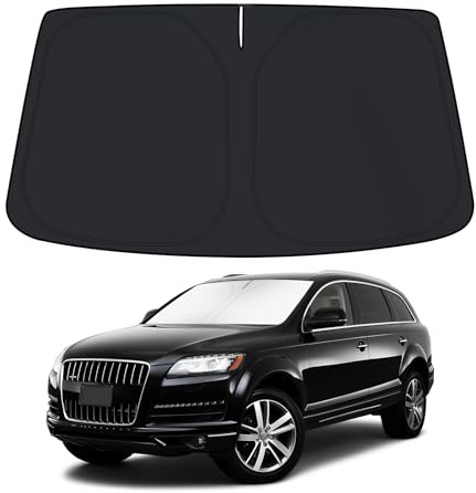 D-Lumina Parasol para Parabrisas para Accesorios Au.di Q5 2010, Parasol para Parabrisas Delantero, Protector de Parabrisas de Coche contra los Rayos UV, Plegable y Portátil