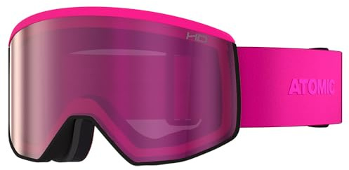 ATOMIC Four Pro M HD - Occhiali da sci e snowboard con tecnologia a lenti HD per una visione chiara, occhiali da sci da donna e da uomo con telaio Live Fit per una vestibilità personalizzata
