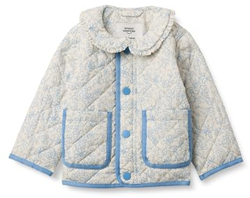 Amazon Essentials x Sofia Grainge Babies, Toddlers, and Girls' Midweight Field Jacket with Ruffle