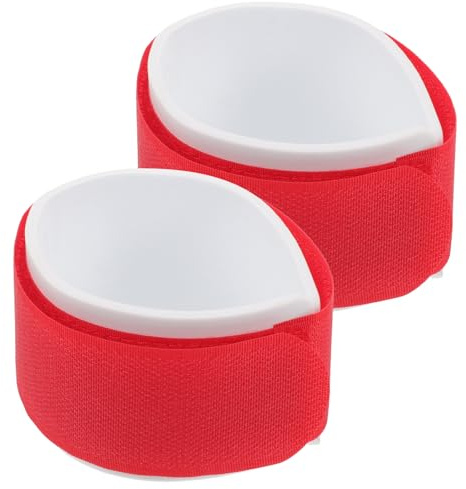Mikinona 2 Correas de Fijación para Snowboard y Esquís Correa Adhesiva de Nailon Resistente 38X450 MM Banda Portátil para Transporte y Sujeción de Tablas de Nieve Color Rojo