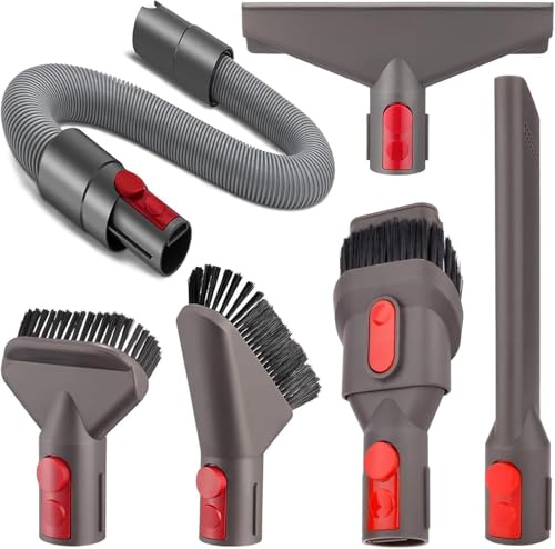 6 Pieza Accesorios para Dyson V15 V8 V10 V11 V12, Repuestos Aspirador, Cepillo, Recambios para Dyson V12, Cepillo para Dyson e Recambios, Incluye boquilla, cabezal de cepillo y manguera