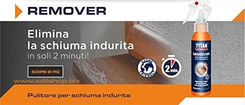 Tytan Pulitore per schiuma poliuretanica già indurita. Remover da 100 ml.