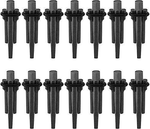 MUKLEI 14 Pcs Heavy Duty Wedge and Feather Shims, 5/8 Inch Plug Shim and Wedge, Rock Stone Splitter, Stone Splitting Tools for Concretes, Rocks, Stones, Marbles, Granite