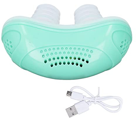 Garosa Solution de Dispositif de Ronflement électrique Mini Aide au Sommeil Portable Ergonomique Hommes Femmes Dispositif de Prévention du Ronflement avec Câble USB pour Une Utilisation