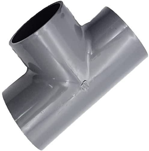 MACHSWON U-PVC-Armatur 3-Wege-Rohr-Winkelverbinder DN50, 25 x 63 mm, T-förmiger Verbindungsstück für Möbel, Regale, Pool-Produkte