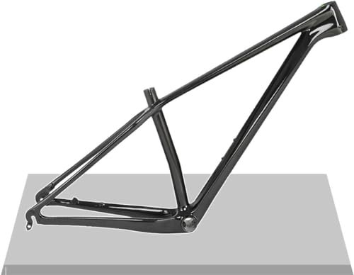 Carbonio Telaio MTB 27.5er 29er Hardtail Telaio per Mountain Bike 15''/17''/19'' XC AM Telaio per Freni A Disco QR 135mm Percorso Interno (Color : Glossy Black, Size : 29 * 15'')