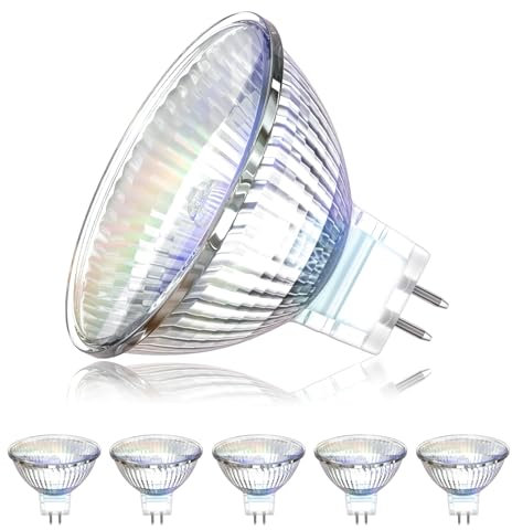 BrightArk MR16 Halogen 50W, Halogen Reflektor Leuchtmittel Warmweiß 2800K GU5.3 Dimmbar 12V Halogenlampen, 6 Stück