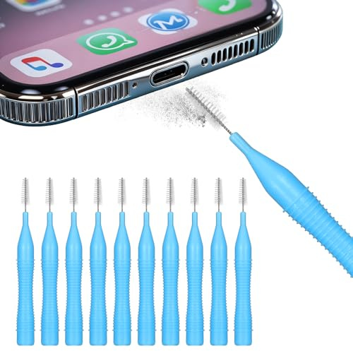10 st mobiltelefonrengöringssats, multifunktionellt mini-borstrengörare för 15 16 Pro Max-högtalare och mottagare, anti-igensättning mini-rengöring dammborttagare verktyg för hörlurar surfplatta