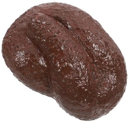 Falso sasso nascondiglio, Scatola porta-chiavi for finta cacca da esterno con scomparto segreto, resistente alle intemperie, colore: caffè 10x7x4cm