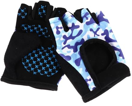 ULDIGI Guantes de Ciclismo Medio Dedo, Talla S, Antideslizantes, Transpirables y Ligeros para Bicicleta y Actividades al Aire Libre