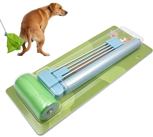 Pala de excrementos para Perros Grandes, Mango Largo, sin agacharse, Herramienta de Limpieza de residuos Resistente, Herramienta de Limpieza, para jardín, Patio, césped, Compras, pasear