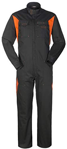 Rossini Trading A4012964S Tuta Silverstone, Nero/Arancione, S