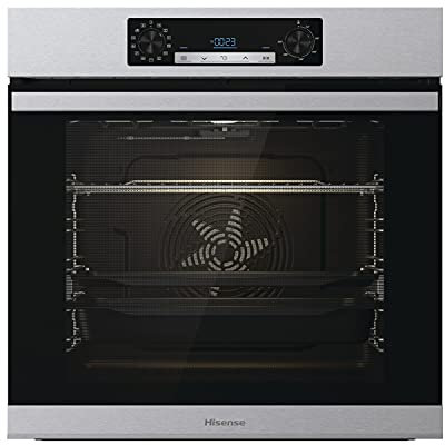 Hisense BSA65226AX, Four multifonction thermoventilé avec addition de vapeur, Cavité XXL 77L, nettoyage d'eau Clean, 13 fonctions de cuisson, 3 fonctions vapeur, fonction pizza 300 °C, cuisson AirFry