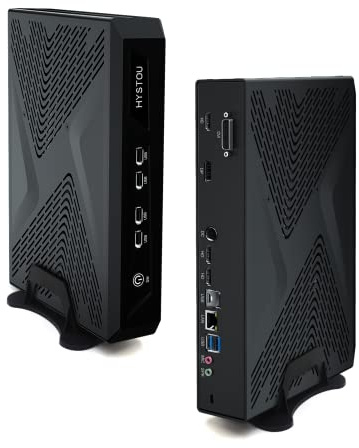 HYSTOU Mini PC Windows 11 Pro, Mini Ordinateur i9 9880H (jusqu'à 4,8 GHz) Micro Ordinateur, 32Go DDR4 512Go NVMe SSD 1To SDD Barebones PC, 4K Triple Display Type C Tower PC, TPM2.0, WiFI6/BT5.2