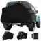SIRUITON Copribici Trasporto 1-3 Bici, Tessuto Oxford 420D Impermeabile con Cinghie e Borsa, per Portabici Posteriore Auto (Nero, Adatto a 3 bicicletta)