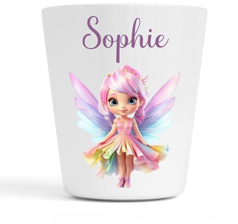 Générique Gobelet en Plastique pour Enfants | Gobelet Personnalisé avec Nom |Verre Plastique Incassable Personnalisé (Fée Sophie)