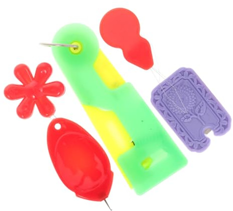 Parliky 5 Pezzi Infila Ago per Cucito Manuale e Macchinetta Utensile Resistente e Versatile per Lavori di Cucito Guida Filo Pratica per Artigianato e Te Colore Casuale Colore Casuale