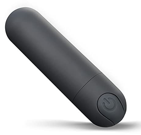SXOVO 10 Vibrationsmodus Minivibrator, Wiederaufladbar Clitoral G-punkt Vibrierende Bullet Vibrator, Wasserdichte kraftvolle Stimulation Tragbare Massager für Paar Reise (Schwarz)