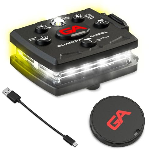 Guardian Angel Micro Safety Light - White Front & Yellow Rear