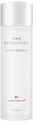 MISSHA Time Revolution The First Essence 5X (5. Generation) 150 ml, koreanische Gesichtsessenz, Glashaut, feuchtigkeitsspendendes, straffendes, pH-ausgleichendes Gesichtswasser für alle Hauttypen