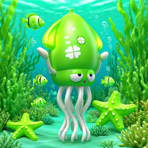 SWTOIPIG Electric Dancing Octopus Toy with Led Light and Music, Kids Electric Crawling Octopus Tummy Time Toy, Rechargeable Interactive Sensory, Perfect Christmas Birthday Gift (Green)