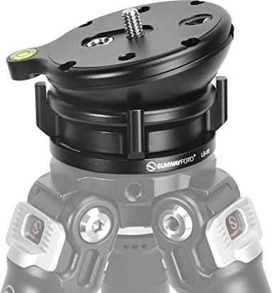 SUNWAYFOTO Tripod Head with Leveling Base LB-68, Load Capacity 10kg