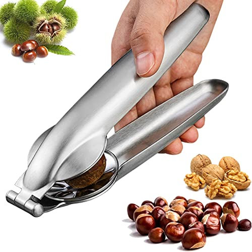 ENAIAH Maronizange Kastanien Clip Maroni Schneider Kastanien Schneider Edelstahl Maronen Messer Kastanie Schneider Kastanien Nussknacker Kastanienöffner Küchengeräte Trockenobst Öffner