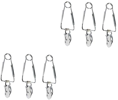 SHOWERORO 6pcs Stainless Steel Snail Tong Spring Design Ergonomic Handle Food Serving Clip for Escargot Seafood and Kitchen Use