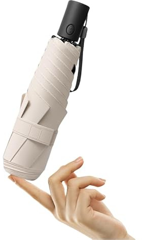 erised's bifrost Automatik, Kompakt, Tragbarer Anti-Rückprall Reise Regenschirm/Schützt die Sicherheit von Kindern/Auf und Zu/6 Rippen/UV Schutz/Regen/Sonne/Leicht, Klein/Rucksack/Damen/Kinder