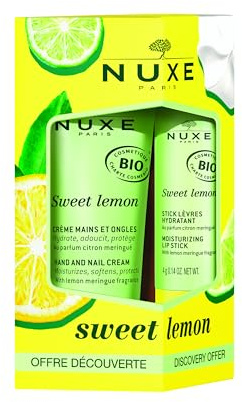 Nuxe Coffret Sweet Lemon Crème pour les mains et bâton de baume à lèvres