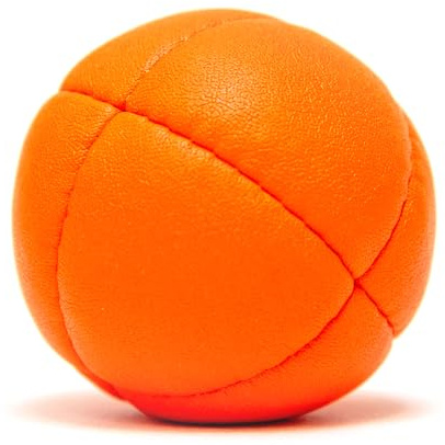 Skill Addicts Infinity - Pelota de malabares (hecha a mano en la UE, utilizada por malabaristas profesionales, incluye aplicación de truco de aprendizaje), color naranja