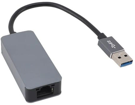 Jiawu USB 3.0 a 2.5G Adaptador Ethernet Enchufado y Reproducir el Adaptador Ethernet de USB 3.2 a .5G para la Detección Cruzada de Pares Retorcidos del Operativo OS