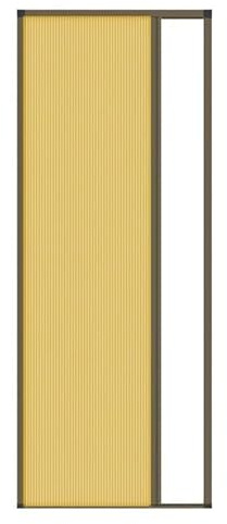 Accordion Folding Door - Retractable Concertina with Aluminum Frame for Bathroom and Kitchen, Internal Folding Design