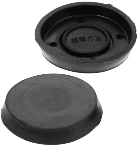 Zerodeko 2pcs Rondelle D'étanchéité en Caoutchouc Noir pour Pompe à Eau Manuelle, Ronde, Résistante la Déformation, sans Bavure, Accessoires pour Pompe à Piston