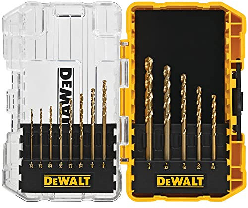 DEWALT DW1363 13-Piece Titanium Split-Point Twist Drill-Bit Assortment