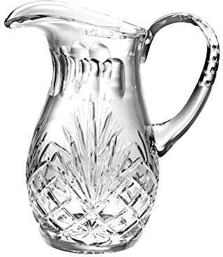 Barski - Hand Cut - Mouth Blown - Crystal Pitcher - 52oz. - 10.25 height - Made in Europe