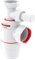 Wirquin 30722155 Siphon d'évier Néo Air ⌀40 mm zéro fuite avec prise machine à laver, blanc