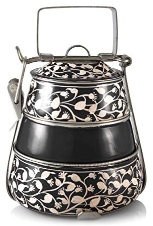 Pyramide à 3 étages peinte à la main Noir