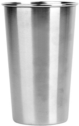 N+A Vasos de acero inoxidable de 500 ml, vasos de pinta, vasos de metal 18/8