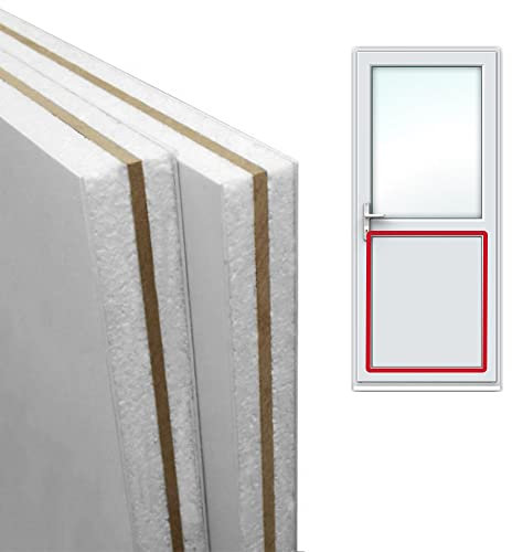 uPVC Flat Reinforced Panel 750mm x 750mm - 4mm MDF Reinforced - White 28mm Thickness