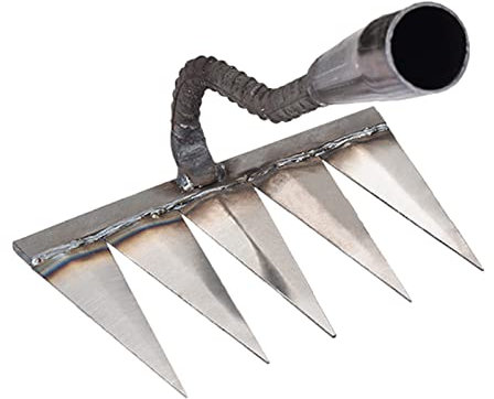 PW TOOLS Garden Harke, Unkrautharken, Gartenrechen, Metal Kohlenstoffstahl Harken, Laubrechen Rasenrechen Für Garten, Unkrautjäter Werkzeug, Zinkenrechen, Für Jäten/Lockern/Säen