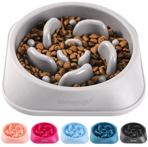 MateeyLife Gamelle Anti Glouton pour Chien - Bol Puzzle Gamelle Anti Glouton Chien Moyen Antidérapant Interactif pour Ralentir l'Alimentatio