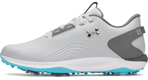 Under Armour Drive Fade 2 - Tenis de golf para hombre, (011) Gris Mod/Acero/Plateado Metálico, 11