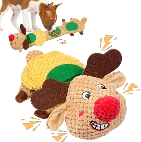 Giocattolo intelligente per cani, giocattolo squittio, cane, giocattolo da fiuto, giocattolo per cani, tabacco da fiuto, giocattolo interattivo per cani di taglia piccola, media e grande (A)