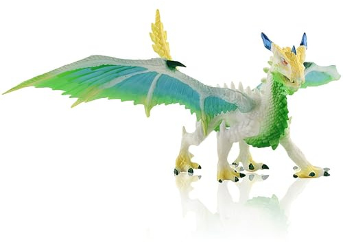 YUPDFGB Figurina di Drago di Ghiaccio, sculture di draghi volanti, modelli di animali mitici, giocattoli educativi, Giocattolo Modello di Personaggio,Regali di Compleanno