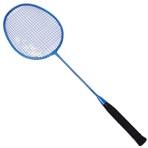 ZQINGQING Badminton Set Raqueta de bádminton Individual Fibra Carbono Ligera for Entrenamiento Estudiantes Masculinos y Femeninos(Clear Blue)