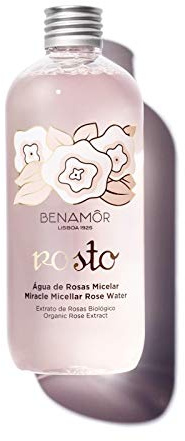 Benamôr - Agua de rosa micelar - Colección Rosto - Desmaquillante Suave Cara y Labios - Un Extracto de Rosas Bio - Sin Paraben, Vegan - Frasco 300 ml