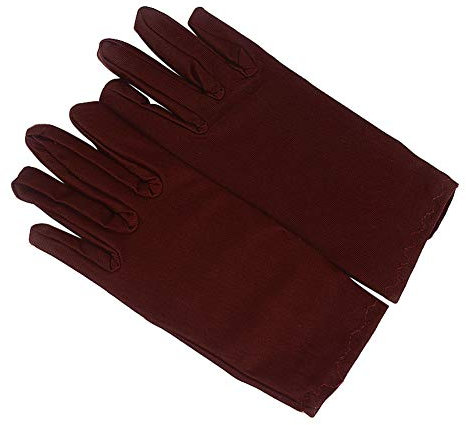 MoreChioce 10 Paar Handschuhe Baumwolle Weiß Weiss Baumwollhandschuhe Arbeitshandschuhe 8.66 Zoll Lange Handschuhe für Schmuck Inspektion, Tägliche Arbeit,Kaffee