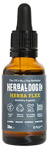 Herbal Dog Co Herbaflex Dog Joint Care Tonic, 30ml - Joint Supplements for Dogs & Puppies - Promotes Joint Health for Comfortable Walks - All-Natural, Vegan, Made in UK