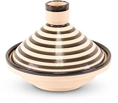 Tajine Schwarz mit Zebra-Motiv | Safaary